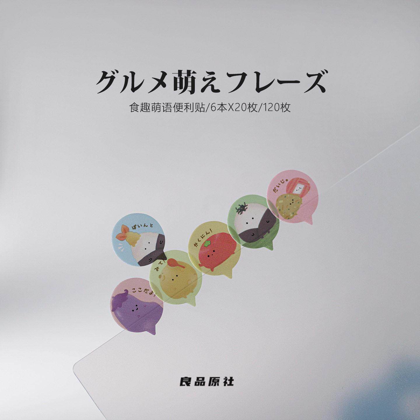 日本Kyowa食趣萌语PET卡通食物对话框便利贴重点标记装饰索引便签