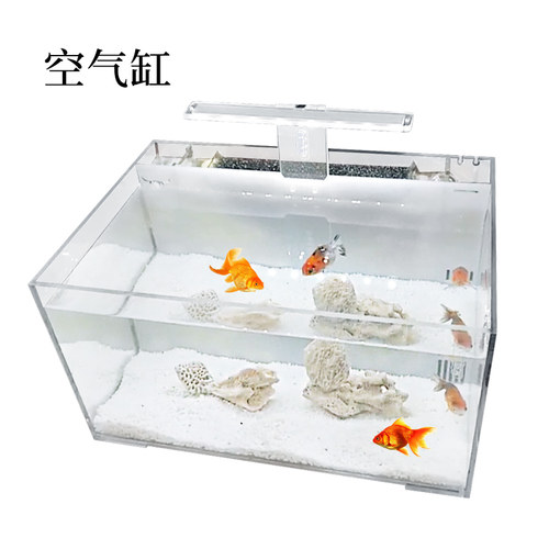 背滤鱼缸侧滤养龟草虾懒人水族箱客厅开放式亚克力小型水泵免换水