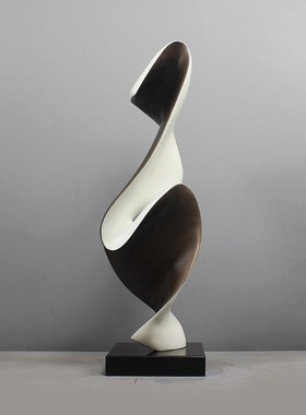 雕塑大摆件抽象艺术品摆饰现代软装饰品玻璃钢家居售楼处客厅软装