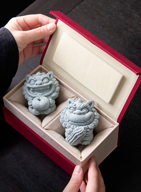 国风风狮爷摆件桌面装饰品茶宠吉祥物乔迁新居创意礼品生日礼物
