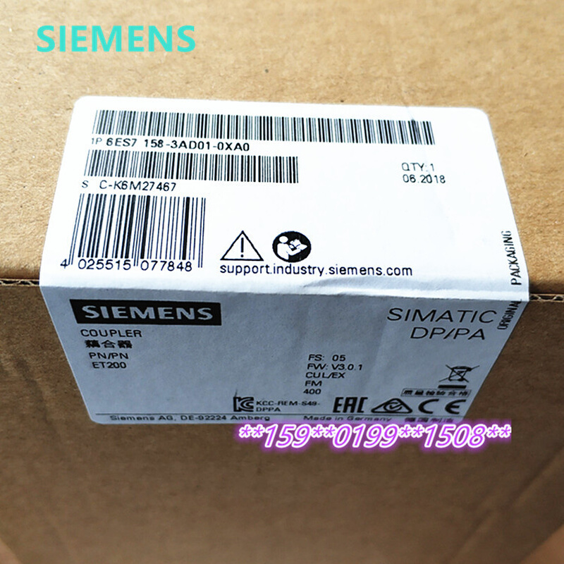6ES7158-3AD01-0XA0 SIMATIC DP 耦合器模块 6ES7158-3ADO1OXAO