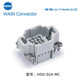 024 HDD WAIN 唯恩矩形重载连接器插芯工业端子插簧耐高温