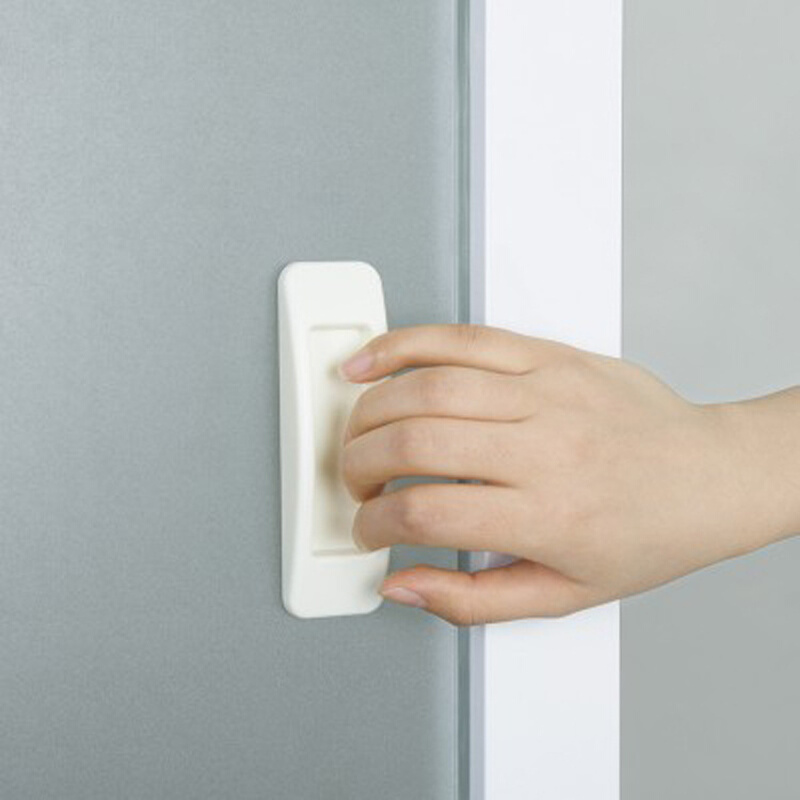 窗龙衣柜抽屉门把手木门玻璃粘贴式辅助免打孔门把手推拉门窗拉手