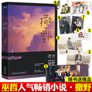 【赠明信片+海报+藏书票+贴纸+立卡】 撒野小说全套正版 巫哲小说实体书完结篇轻狂熔城解药晋江青春文学纯爱耽言情美畅销书籍