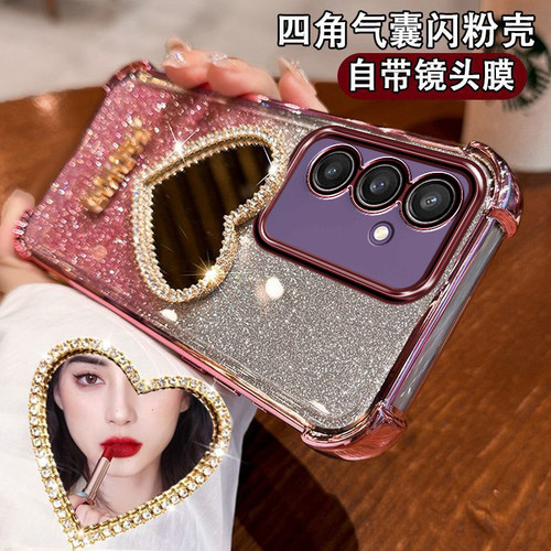 爱心化妆镜★潮流精品★品质保证★四角气囊