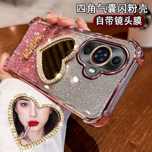 华为hinova11手机壳wiko智选新款MIZ一BD00镜头全包5G维科嗨nove11四角防摔气囊保护套硅胶pro爱心镜面高档潮