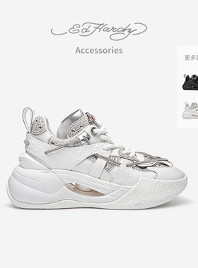 Ed Hardy Acc埃德哈迪老爹鞋女2025年新款百搭休闲鞋时尚潮流鞋子