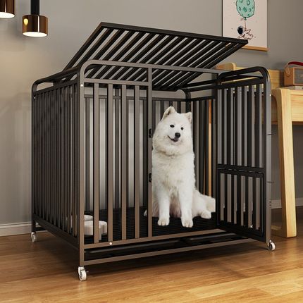 狗笼子大中小型犬带厕q所分离室内拉布拉多金毛边牧专用特大号狗