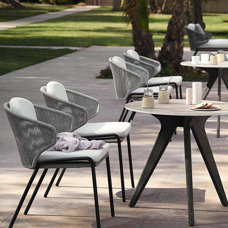 36桌北欧户具外椅家设计师休闲编藤餐桌组院合别墅乡村室外庭样板,商业/办公家具,商用藤编家具,淘宝优惠券,粉丝福利购,淘宝优惠卷