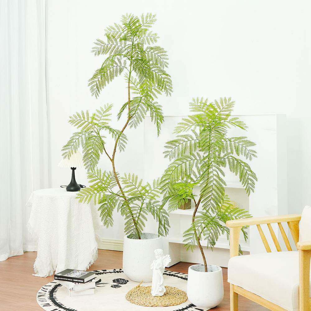 简客约厅大型落地摆装饰蓝花楹盆栽家居境绿植件仿真蓝花楹意植物