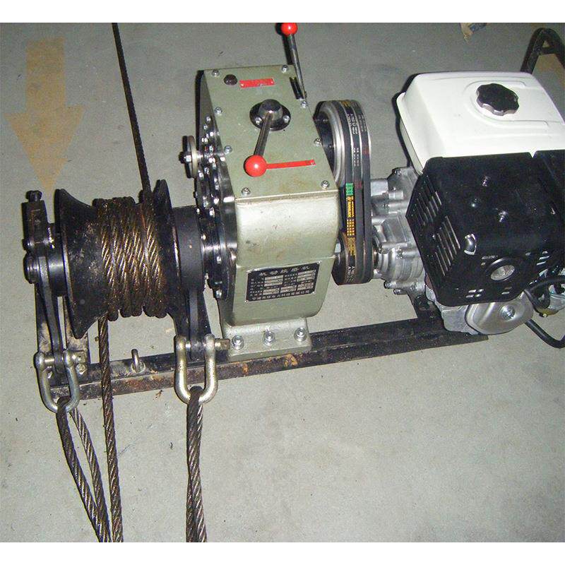 定制1T3T5JJC-30T8T汽油动电柴牵油引 收机线皮带快速轴传动绞磨