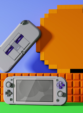 PlayVital派唯酱适用于Switchlite保护壳新款经典复古平底硬壳