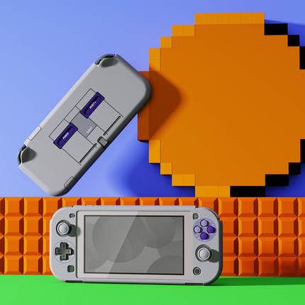 PlayVital派唯酱适用于Switchlite保护壳新款经典复古平底硬壳