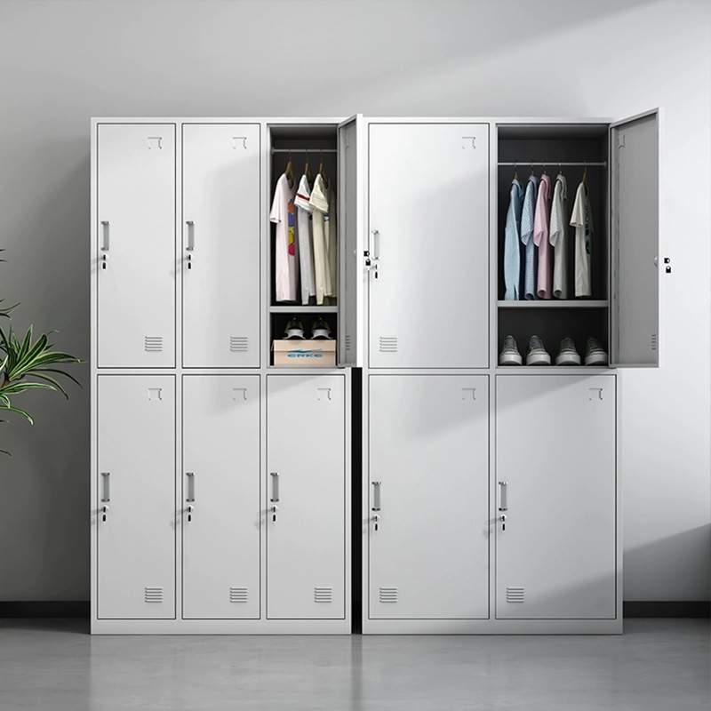 文件柜带锁办公室资料柜铁皮柜员工收纳置物储物柜钢制更衣柜工厂