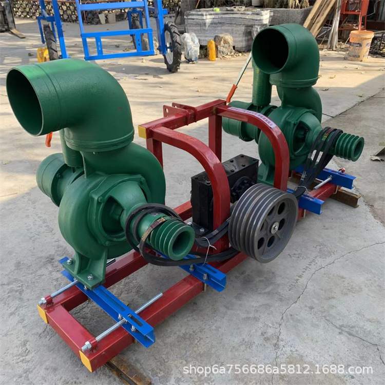 农田灌溉柴油水泵 504拖拉机12寸抽水泵 抗旱浇地高压泵