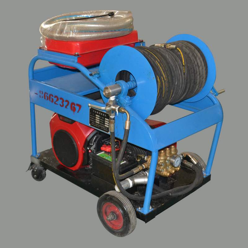 小型汽油驱动高压水射流疏通机物业PVC管道清洗设备