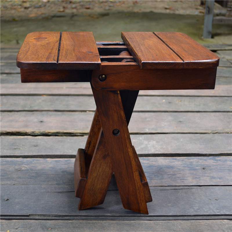 创意儿童或手提式使用凳实木折叠木雕小凳子家用小板凳适合矮凳