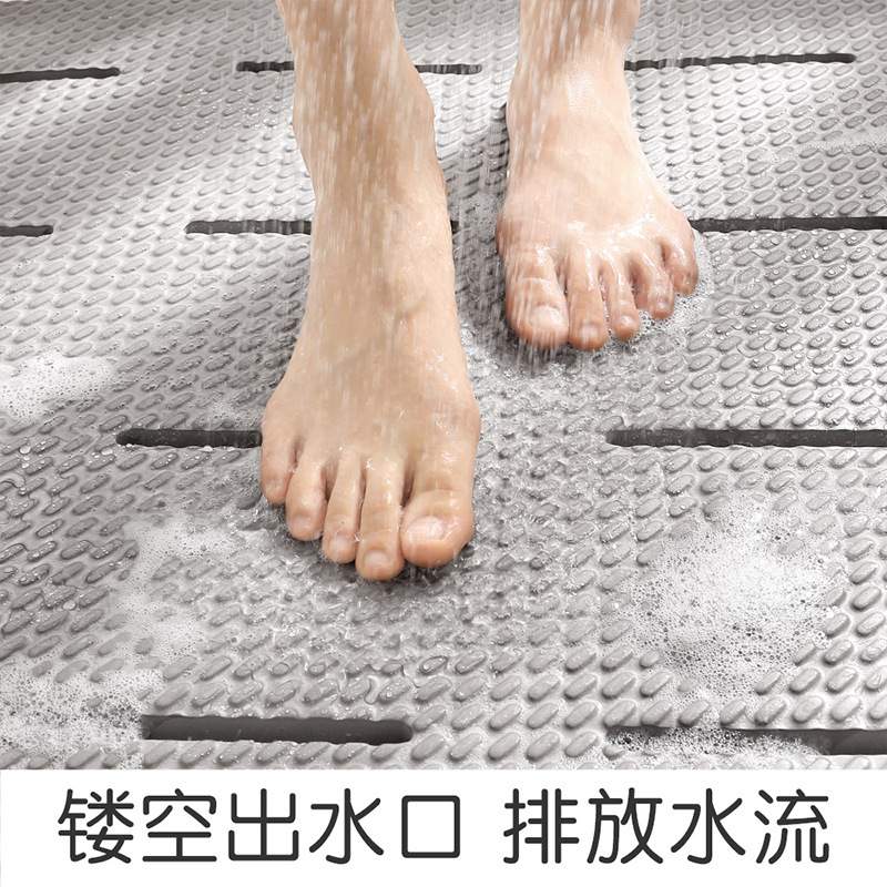 浴室卫生间防滑垫厕所门口脚垫儿童防摔洗澡垫子家用隔水镂空凌之