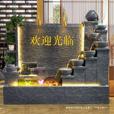 水幕墙流水屏风循环流水墙景观摆件水帘墙隔断户外庭院鱼池背景墙,家居饰品,户外/庭院摆件,淘宝优惠券,粉丝福利购,淘宝优惠卷