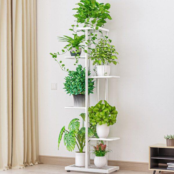 索尔诺家用阳台简易置物架铁艺多层室内落地户外花盆架子客厅花架,收纳整理,阳台置物架,淘宝优惠券,粉丝福利购,淘宝优惠卷