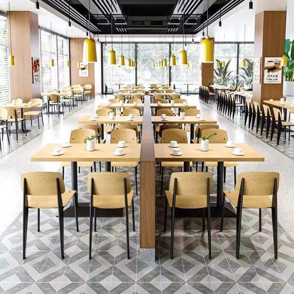 学校公司员工食堂餐饮小吃快餐店餐桌椅商用组合粉店面馆饭堂餐厅