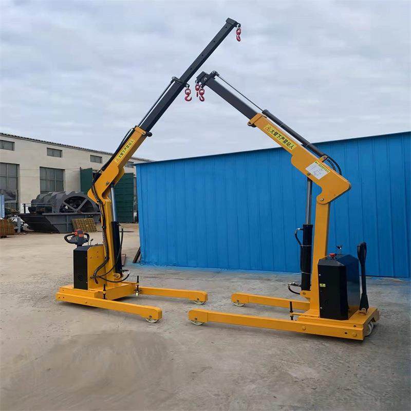 自行走全电动液压旋转吊车全自动60度旋转移动式电动小吊机