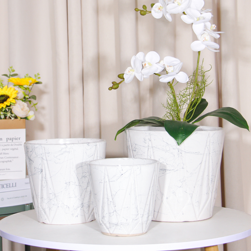 陶瓷花盆新款北欧风轻奢大口径