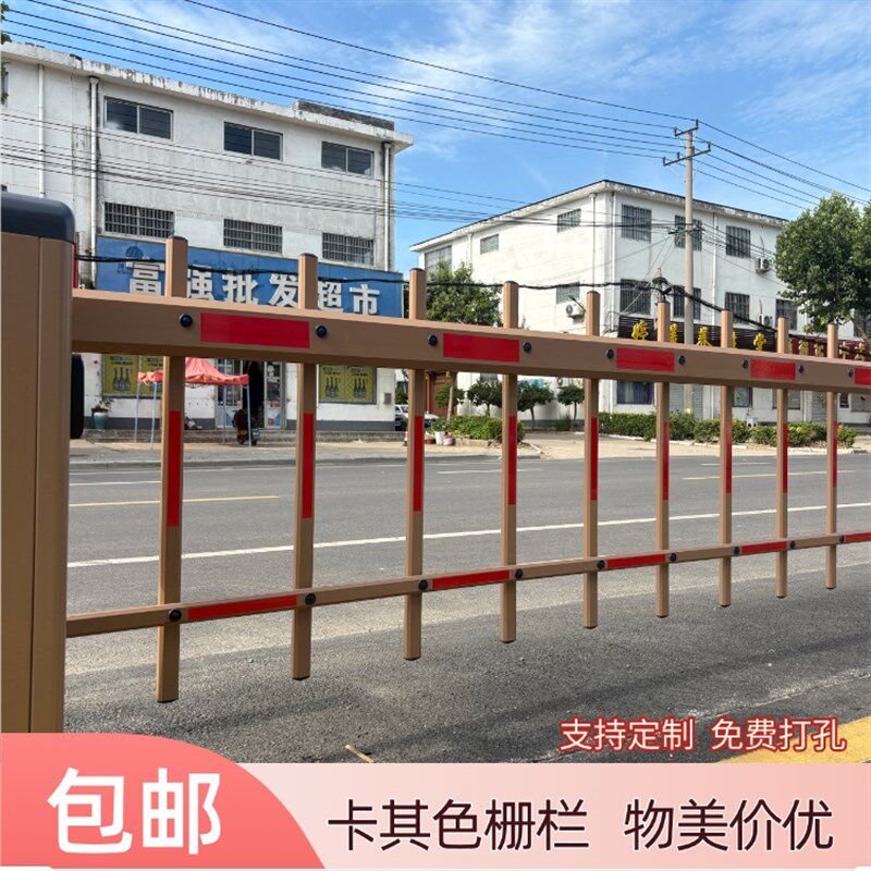 香槟金栅栏道闸栏杆停车场物业小区门卫门禁升降起落栏车杆栅栏杆