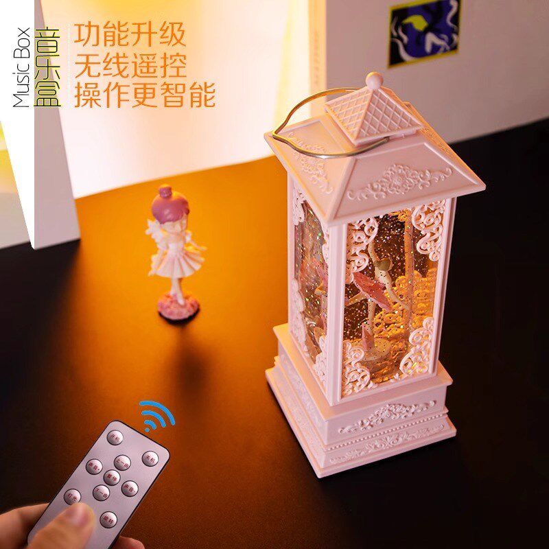 水晶球音乐八音盒旋转芭蕾跳舞公主生日礼物女生小女孩子儿童星星