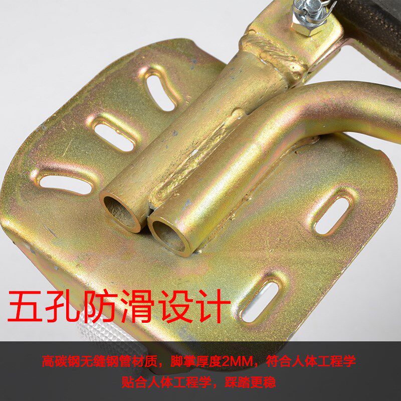 国标新款电工加厚爬杆器登杆无缝脚扣配件电力电线水泥杆电杆铁鞋