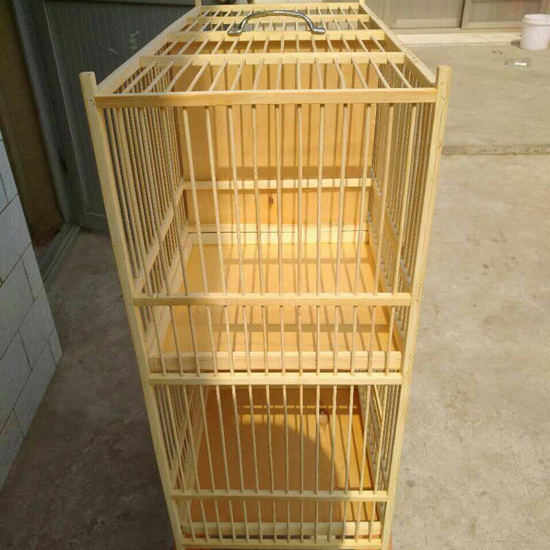 鸟笼四排笼绣眼玉鸟红脖贝子芙蓉黄鸟大小号带隔断包邮送配件