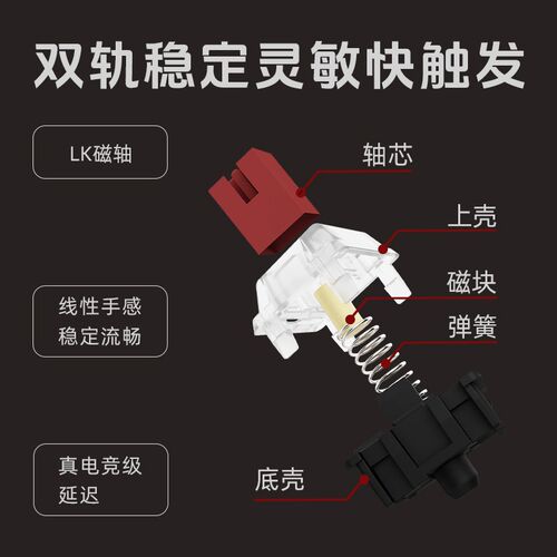 雷咖泽M99磁轴黑莓侧刻机械键盘热插拔RGB光可调键程磁轴游戏键盘