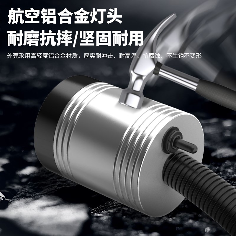 led机床工作灯防水防爆强磁铁工作灯220V冲铣床工业台灯车床灯24V