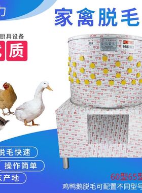 家禽脱毛机鸡鸭鹅全自动打毛机涡轮皮带退鸡毛机商用不锈钢拔毛机