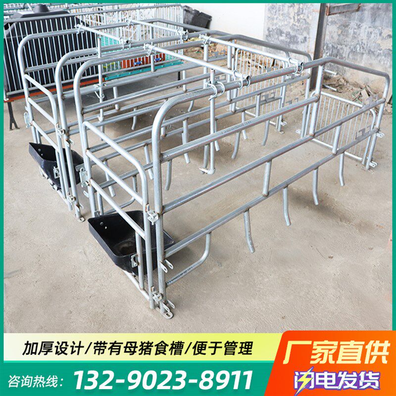 落地式母猪产床不锈钢槽产保两用单体产床固定栏母猪产床养殖设备