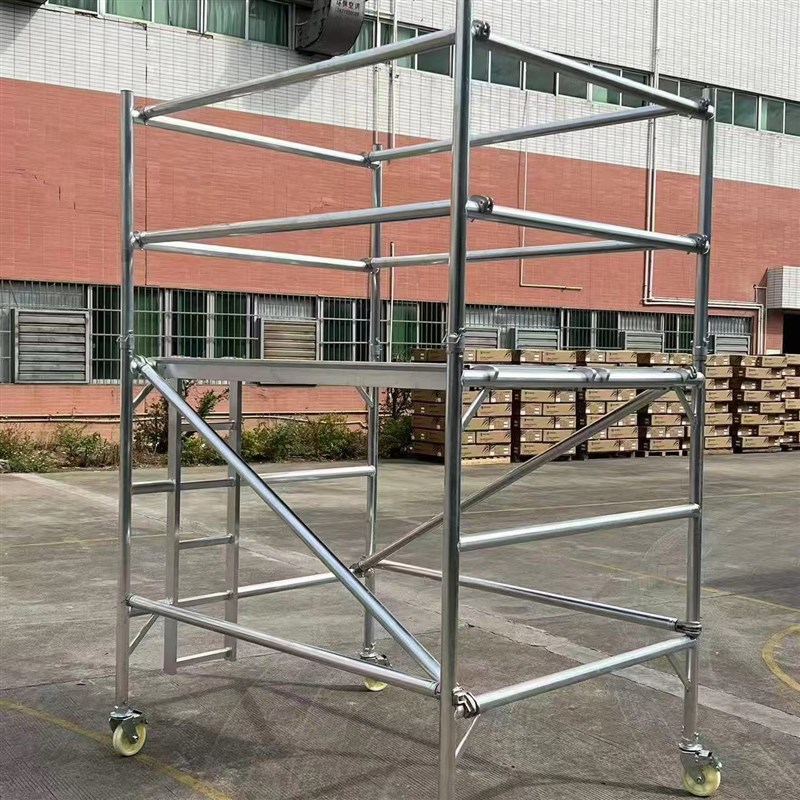 铝合金脚手架高空作业平台移动快装国标加厚小型活动铝制操作台