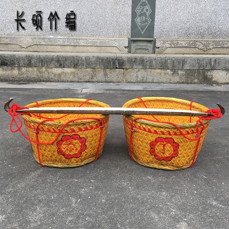 竹制品竹编收纳篮竹篓竹篮子储物筐婚庆竹篮箩筐婚篮