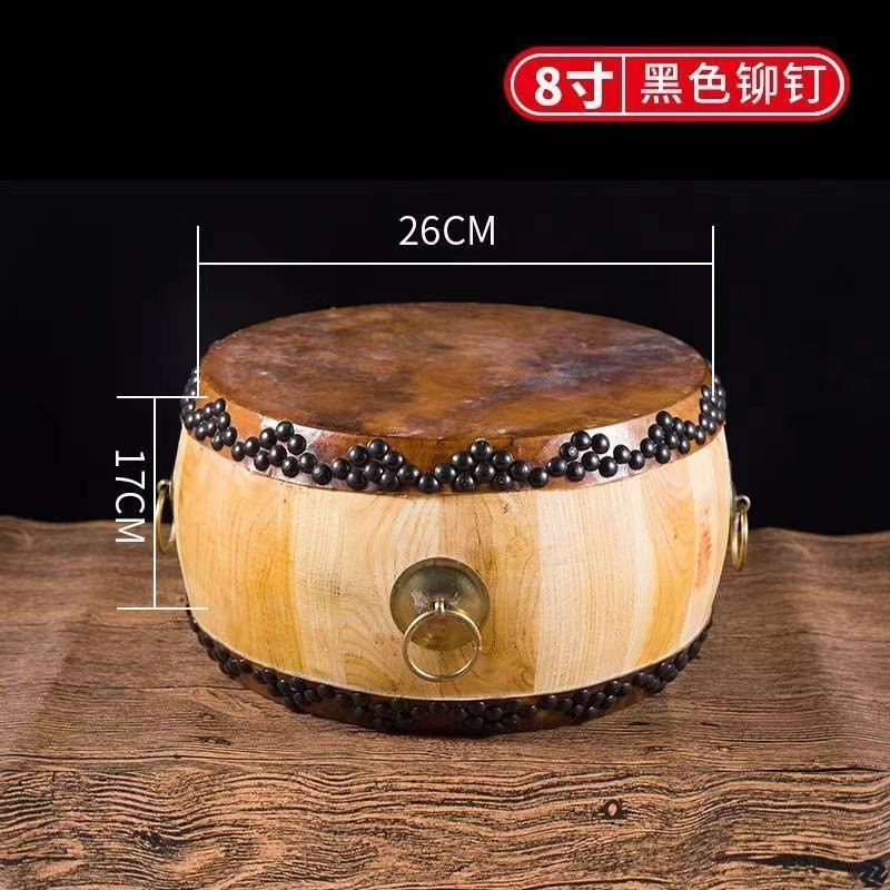 正宗黄牛皮鼓原木色大音量白茬鼓道士鼓全套鼓椿木鼓高音鼓带鼓架