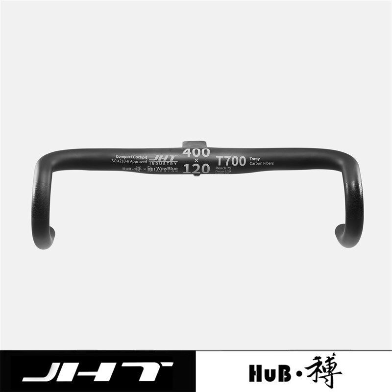 HuB和博碳纤维公路自行车一体把碳纤维弯把超轻od1公路一体把全碳