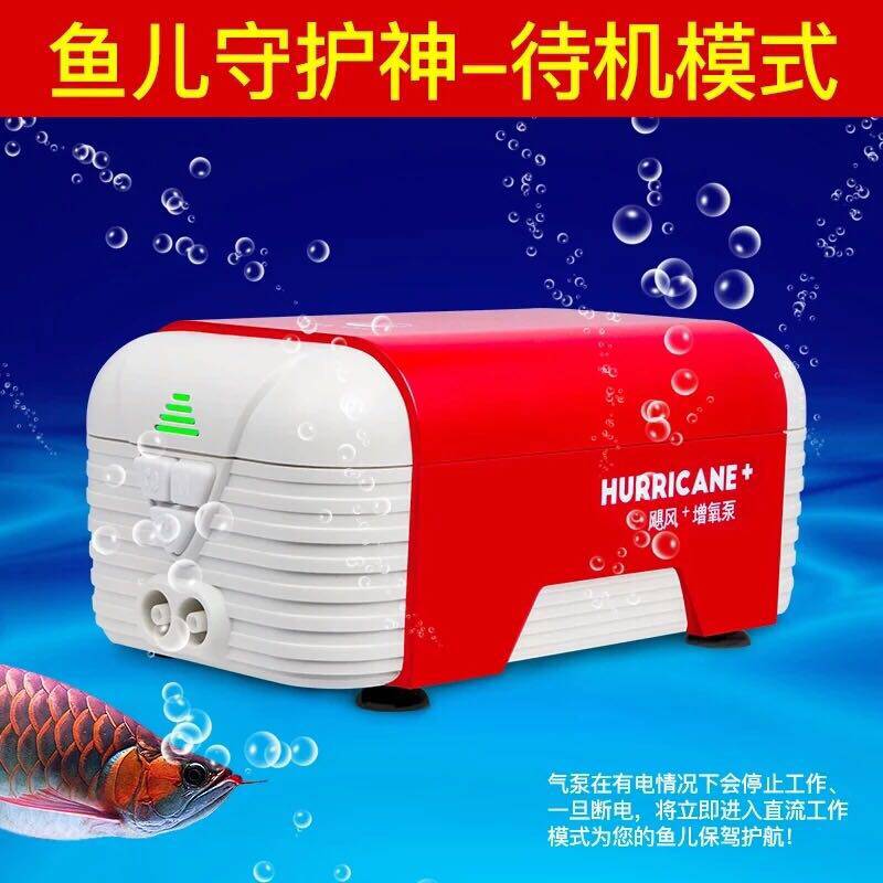 老鱼匠飓风交直流两用氧气泵充电增氧泵超静音锂电池便携式气泵Q