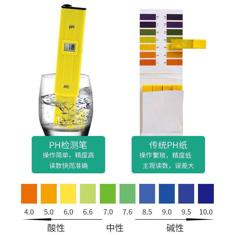 新疆包邮PH计ph测试笔酸碱度检测计测试仪器水族鱼缸水质检测仪器