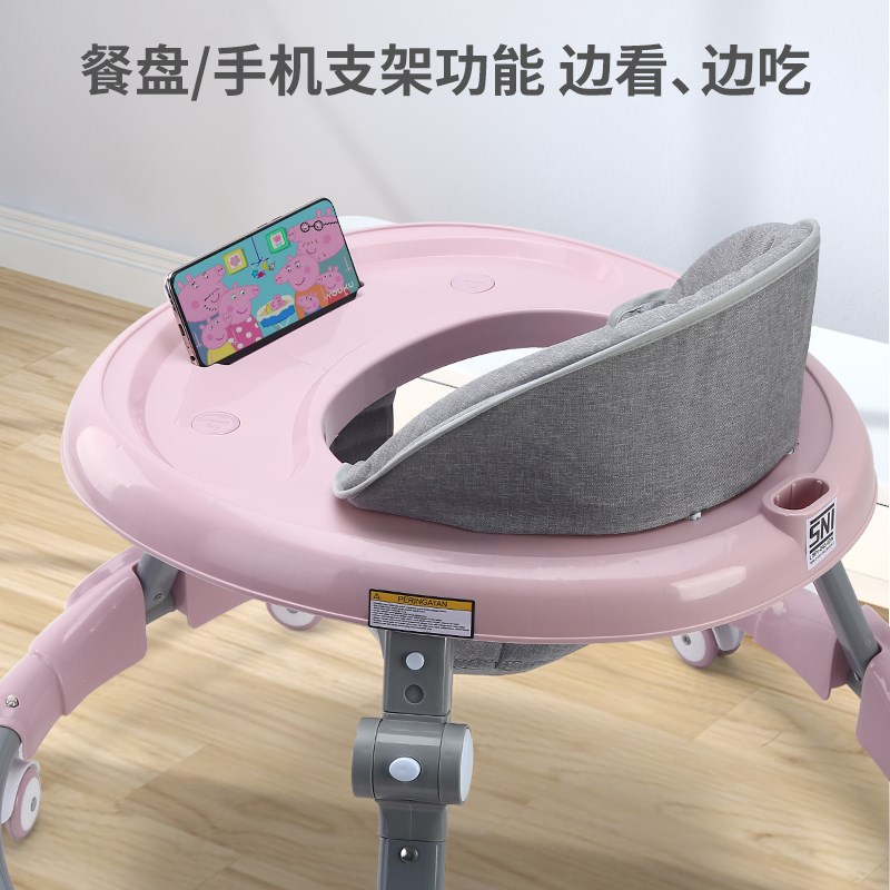 学步车防O型腿婴儿多功能防侧翻手推车宝宝可坐可推学行车助步车