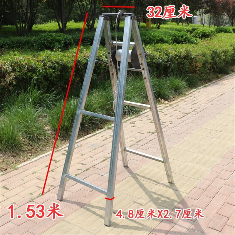 深井泵提升架加强型手摇式潜水泵下井灌溉工具井架子吊水泵钢丝绳