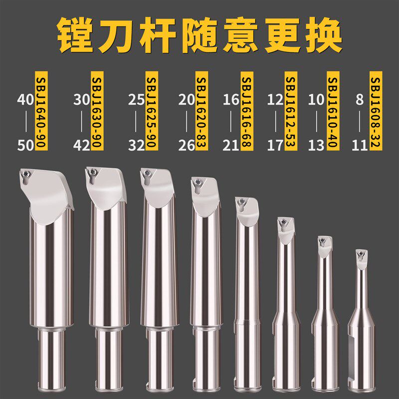nbj16微调精镗刀套装加工中心可调式小孔镗刀刀杆内孔数控精密
