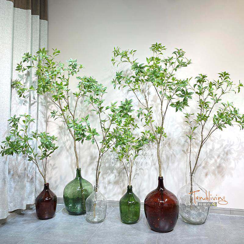 仿真绿植马醉木轻奢假植物室内客厅服装店橱窗落地摆件吊钟装饰