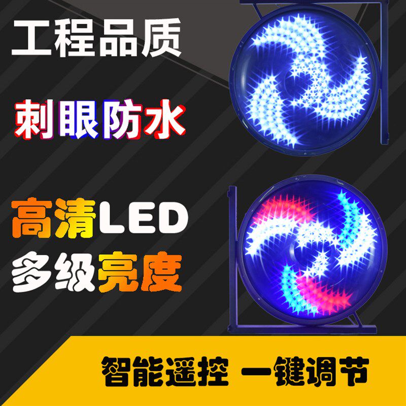 美发转灯led理发店风车灯挂墙超亮发廊标志灯门头户外挂壁防水灯
