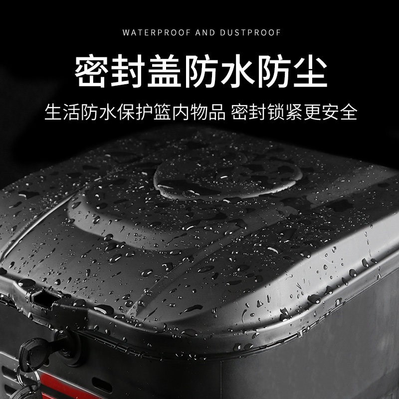 自行车篮子前车筐前置电动车车筐防水折叠电瓶头篮筐篓子蓝框单车