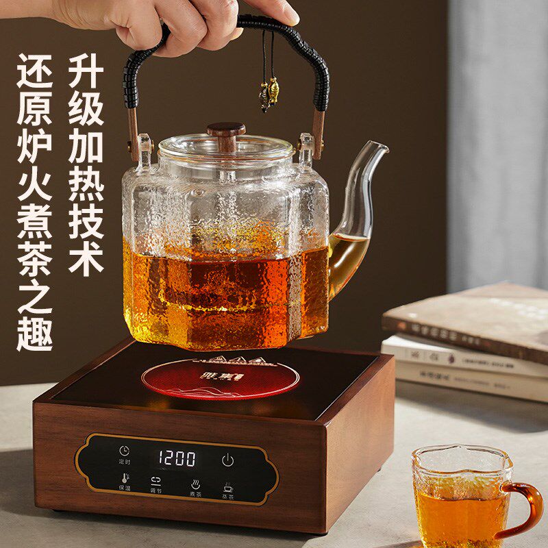雅集茶具1200W电陶炉家用煮茶壶烧水保温茶炉大功率耐高温陶瓷