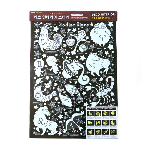 韩国宇宙太阳系星星月亮星球星空夜光贴纸儿童房布置自贴墙贴纸
