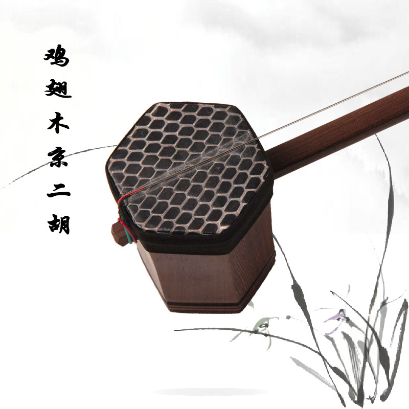 鸡翅木京二胡乐器 专业西皮 大二黄 初学入门专业演奏琴厂家直销